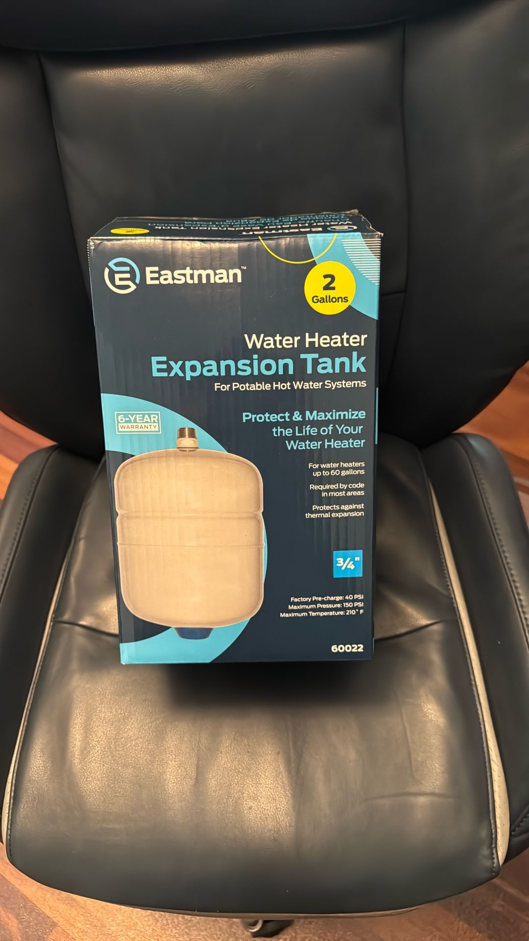 Eastman Water heater expansion tank