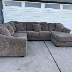 Brown Sectional Sofa Couch Sala