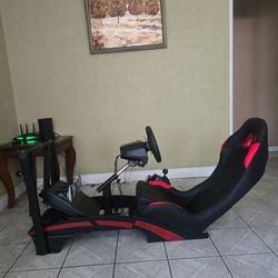 Gaming Simulation Chair with steering wheel bundle