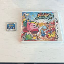 Kirby Battle Royale Case With Manuel And Kirby Planet Robobot For Nintendo 3DS