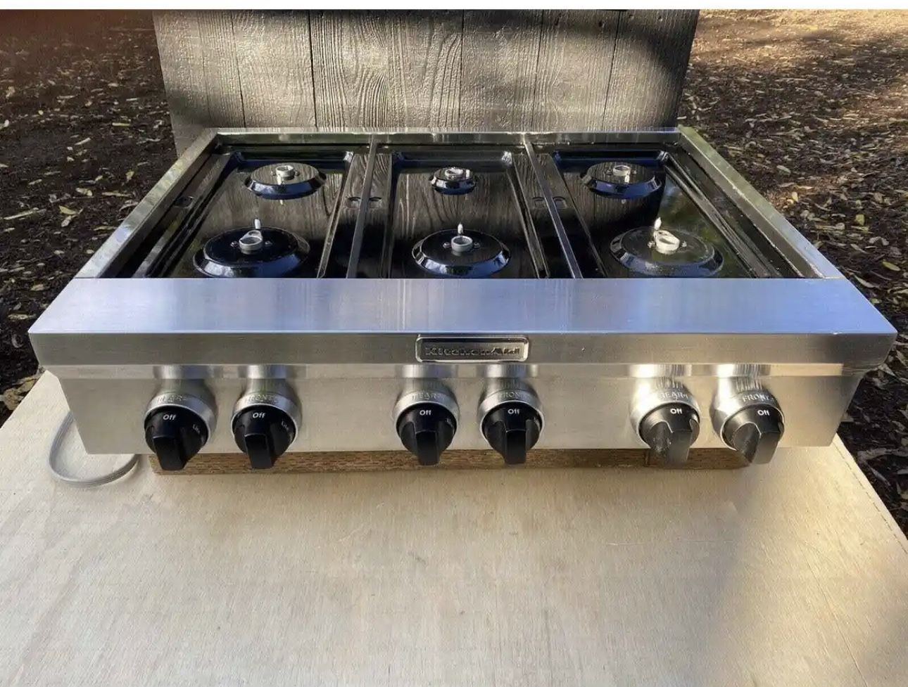 KGCU467VSS KitchenAid 36" Commercial Gas 6-Burner Cooktop