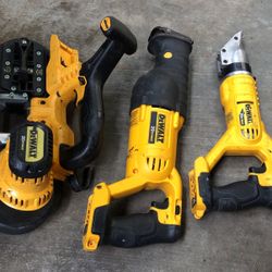 Dewalt 20 V Max  Band Saw + Sawjaw + 18 Ga Metal Shear Cutter Sneap