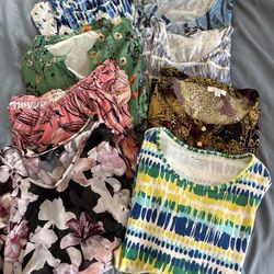 Lot of 8 Women’s Tops – Plus Size 2X – Great Condition