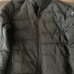 Mens Size Medium Black Puffer Jacket In Great Condition