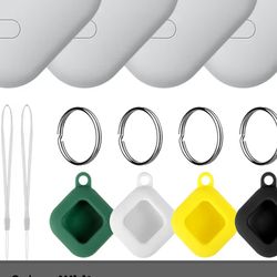 Tracker Tag for Android, Luggage Tracker with Case, Works via Google Find Hub...