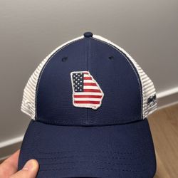 Georgia State Navy Snapback Cap – Adjustable & Stylish