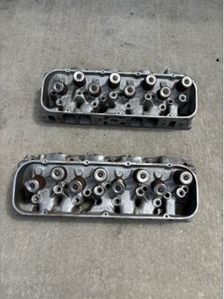 Rare Vintage Hot Rod 427 Chevy Aluminum Cylinder Heads (2) w Valves & Springs