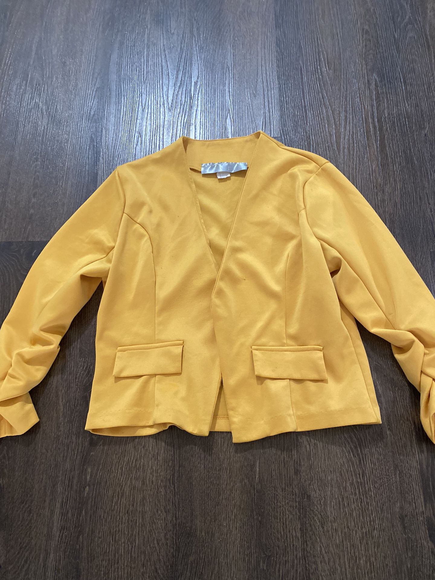 Womans Mustard Jacket Size Large #10