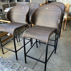Wicker Barstools 