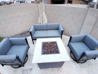 Iron Outdoor Patio Furniture, Outdoor Furniture, Sunbrella Cushions, Patio Furniture, Custom Fabricated