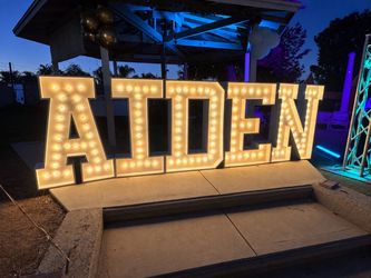 Large Marquee Letter Lights Set – AIDEN