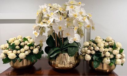 Faux floral arrangement set