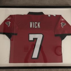 Michael Vick Framed Falcons Jersey