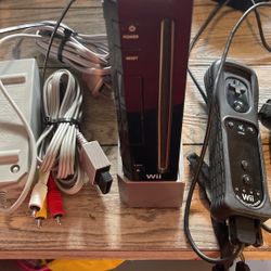 Nintendo Wii All Black Complete 