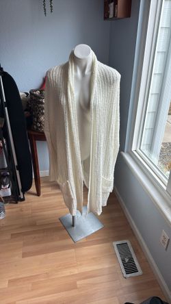Oversized White Cardigan 