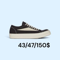 Black Canvas Low-Top Sneakers