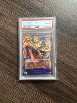 2025 One Piece EN San-Gorou #003 Treasure Cup Top 64 PSA 10 Gem Mint