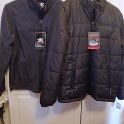 2 Brand New Men's Jackets By ZEROXPOSUR 