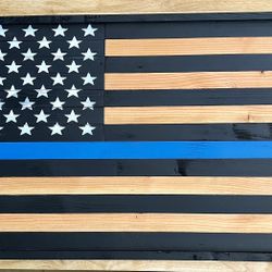 Custom Wooden Flag