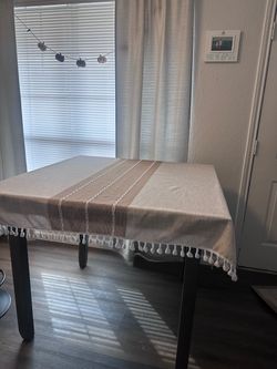 Grey Square Wooden Table