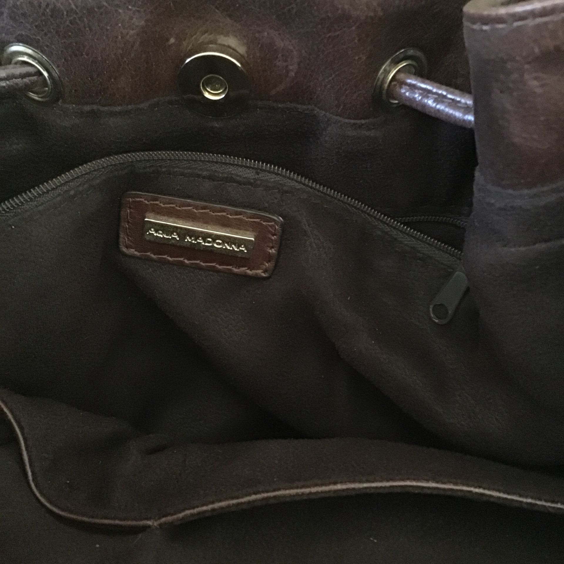 Women's Aqua Madonna Leather Giraffe Fur Hobo Handbag Satchel