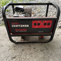 Craftsman generator 2400. Read the descriptions