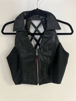 Leather vest