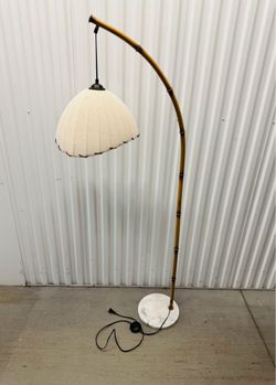 NEW Arc Floor Lamp - 3 Color - Imitation Bamboo w/ Marble Base w/ Bulb - $200 PRICE IS FIRM