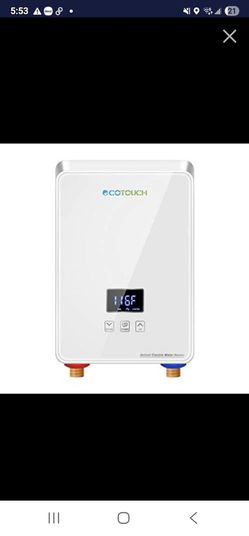 NWOB! ECOTOUCH TANKLESS HOT WATER HEATER 5.5kW, 240V