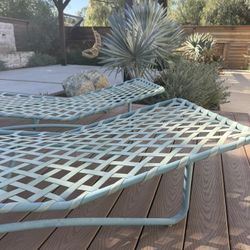 Brown Jordan Retro Chaise Lounge Chairs 