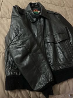 Oakton Limited Black Leather Bomber: Commonly includes a quilted liner for warmth, often in an oversized, 90s-style fit.