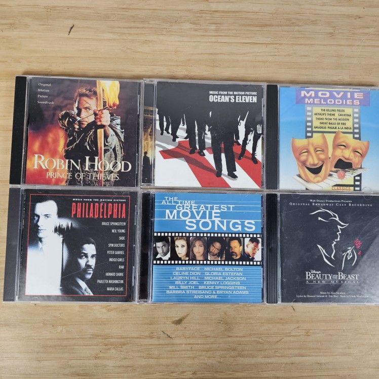 Movie Soundtrack Music CD Bundle Lot Of 6 