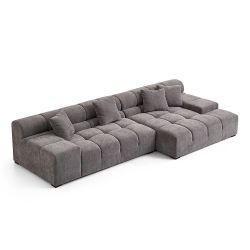 Midtown Sectional Graphite DARK Grey RIGHT