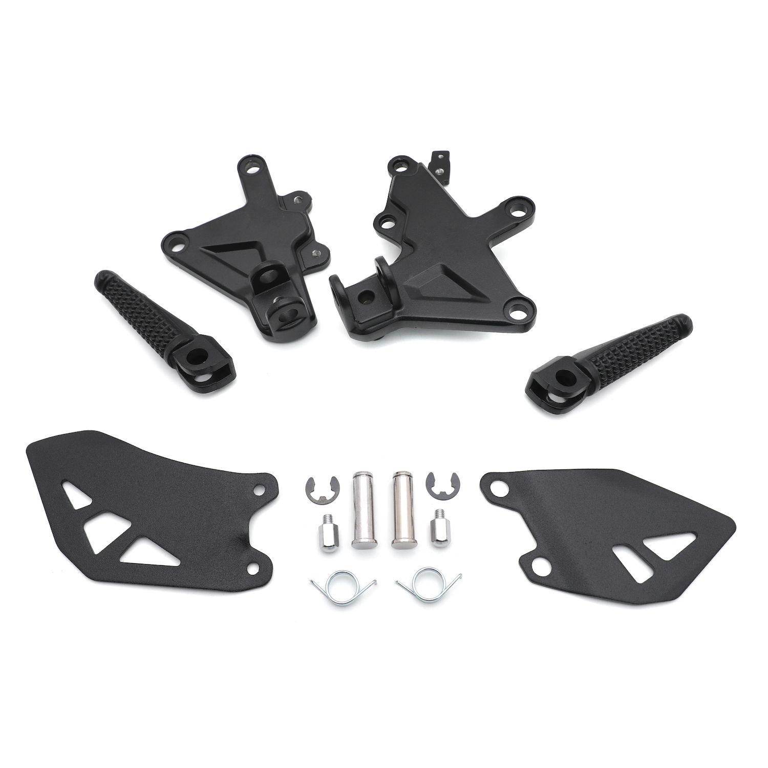 Black Front Driver Foot Peg Rest Bracket For 2011-2020 Kawasaki Ninja ZX-10R PN: MT390-045-BK