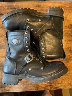 Harley-Davidson Men's Faded Glory Motorcycle Boots Men Size 10 #91003