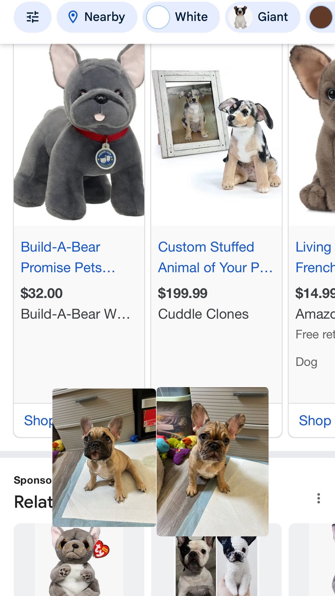 French Bulldog “stuffed Animal”