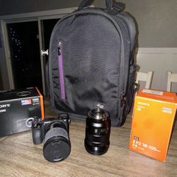 Sony A6500 with 2 Lenses and Bag