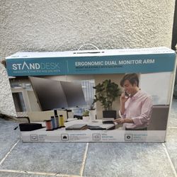 Ergonomic Dual Monitor Arm