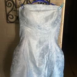 vestido estraple  Talla 10 