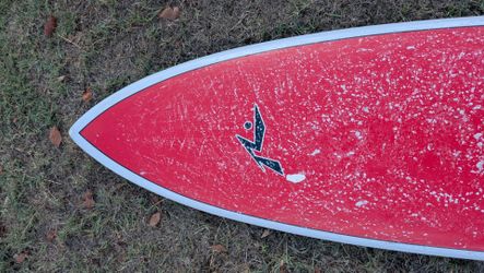 Red Rusty 6'6 fish surfboard