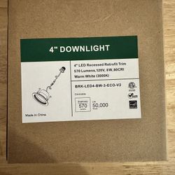 4” LED Recessed Lights