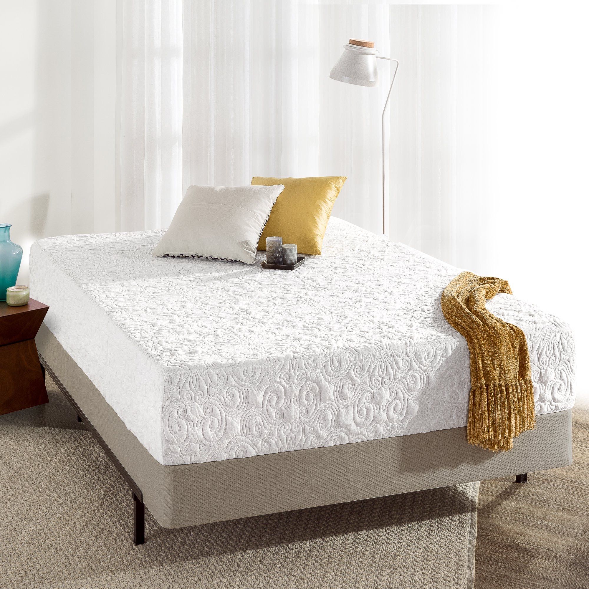 New Zinus 12” Memory Foam Mattress -Queen Size - Spa Sensations