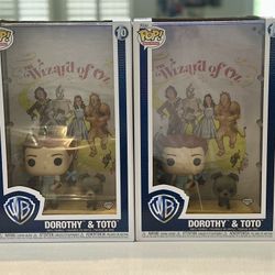 Funko The Wizard Of Oz Pop Movie Posters Dorothy  & Toto Lot Of 4 