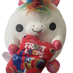 Snackles (Froot Loops) Unicorn by ZURU, 14 inches Ultra Soft Plush Richard