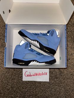 Jordan 5 UNC University Blue Size 9
