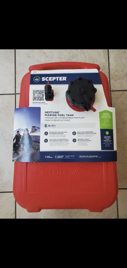 New 6 Gallon Scepter Neptune Portable Marine Fuel Gas Tank