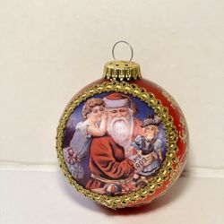 Krebs 1996 Glass & Silk Vintage ornament