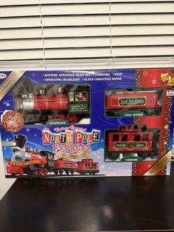 North Pole Christmas Train (LIKE NEW SET)(VINTAGE)