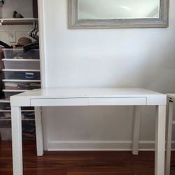 White Desk W/ 2 Drawers