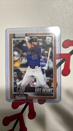 Kris Bryant Topps 75th Anniversary Baseball Card